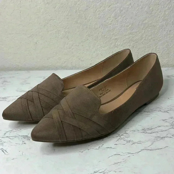 Journee Collection Mindee Flat Taupe Color - Picture 2 of 10